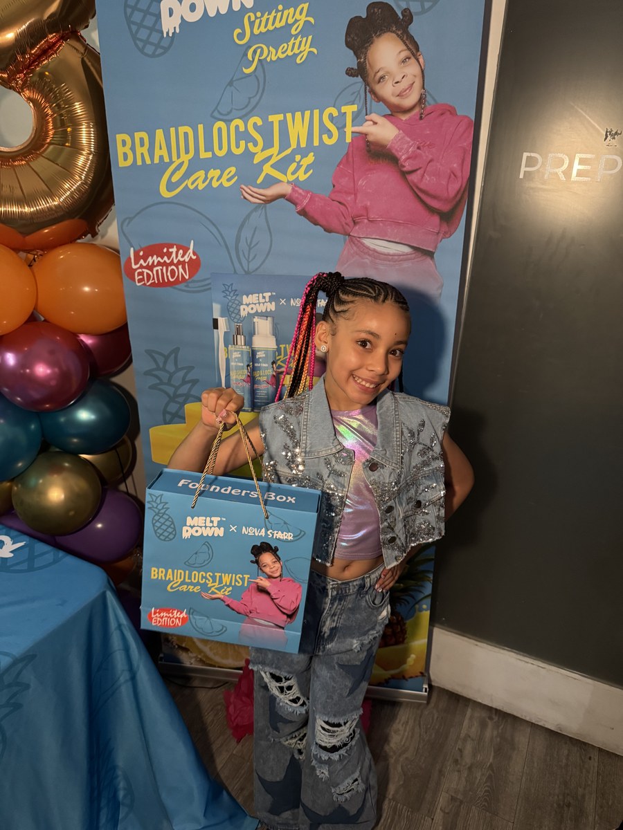 Kleopatra Vargas with the Nova Starr x Meltdown products